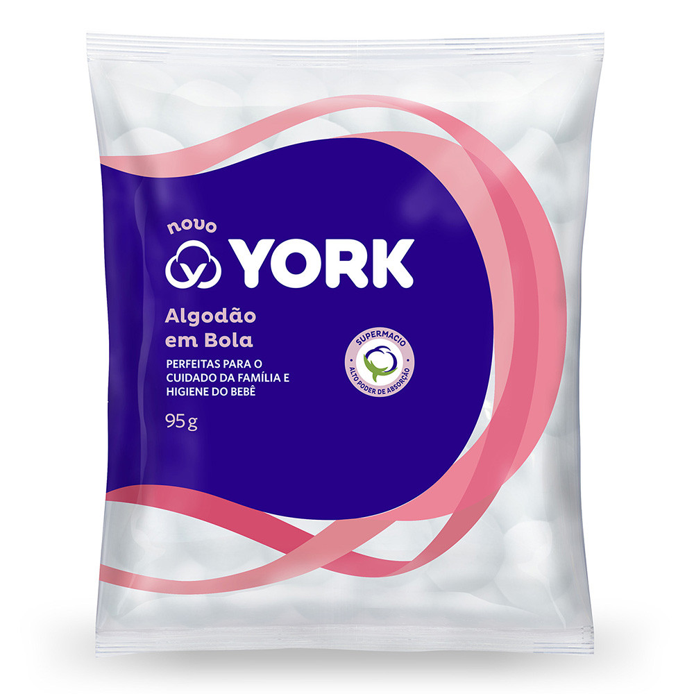Algodão em Bolas York 95g em Oferta na Shopee