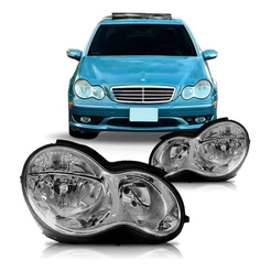 Farol Mercedes W203 2004 2005 2006 2007 Liso