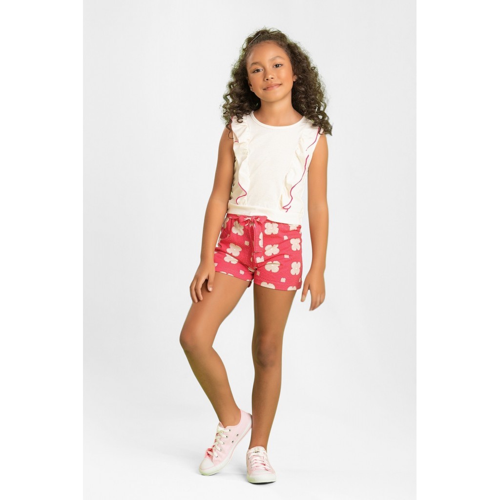 Conjunto Infantil Feminino Babado Delicado Conjunto Infantil Feminino Babado Delicado