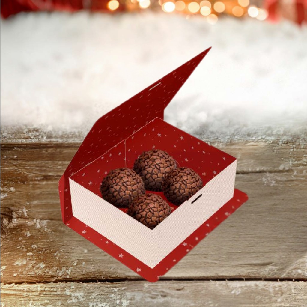 10 CAIXA LIVRO NATAL 04 DOCES 9X8X4 - CONTO DE NATAL 5618 (NATAL 2025 IDEIA) (CHOCO)
