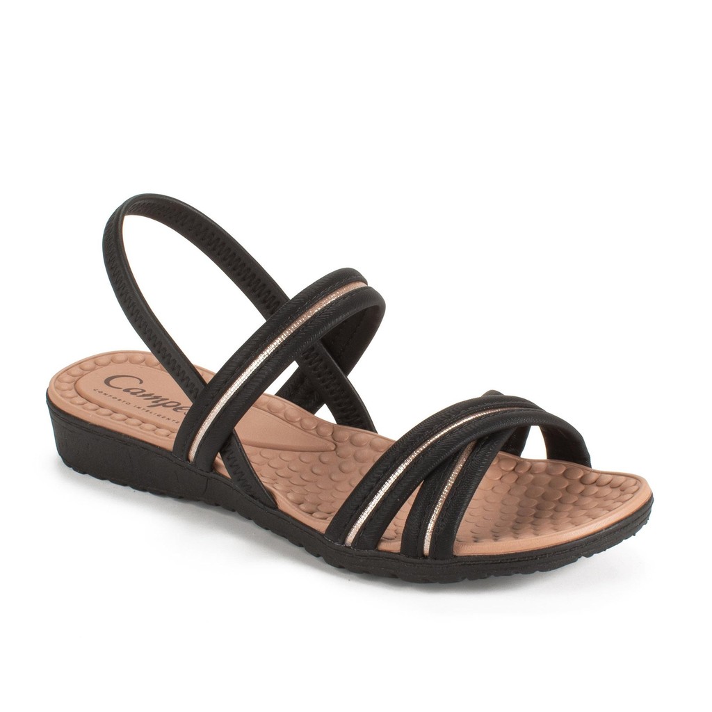 Sandália Campesí Anabela Feminina CE222 em Oferta na Shopee