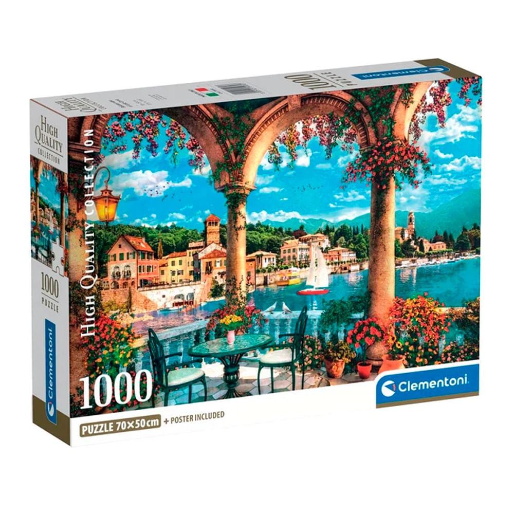 Puzzle 1000 Peças Vista da Varanda - Clementoni 39930 em Oferta na Shopee