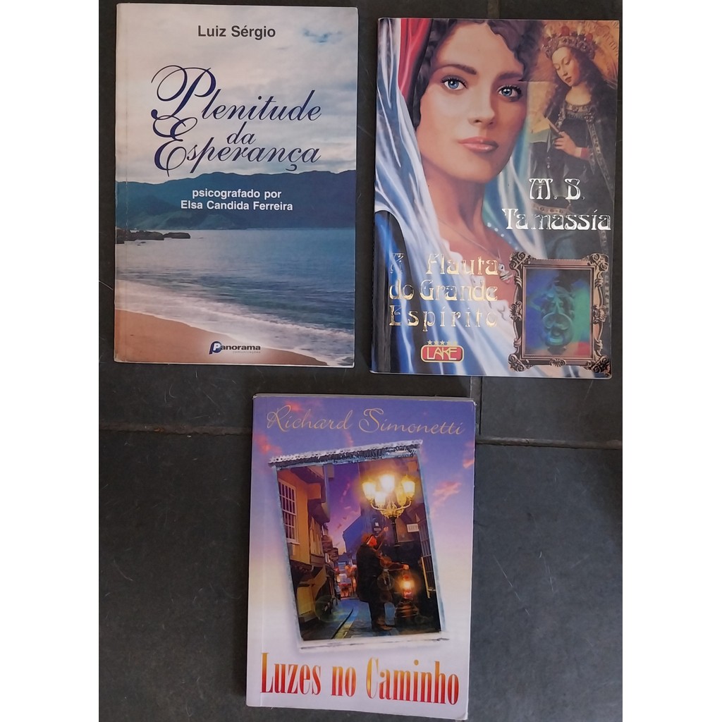 LIVRO, KIT(3), RELIGIÃO, 1.PLENITUDE DA ESPERANÇA, 2. A FLAUTA DO GRANDE ESPÍRITO, 3. LUZES NO CAMINHO, LAKE