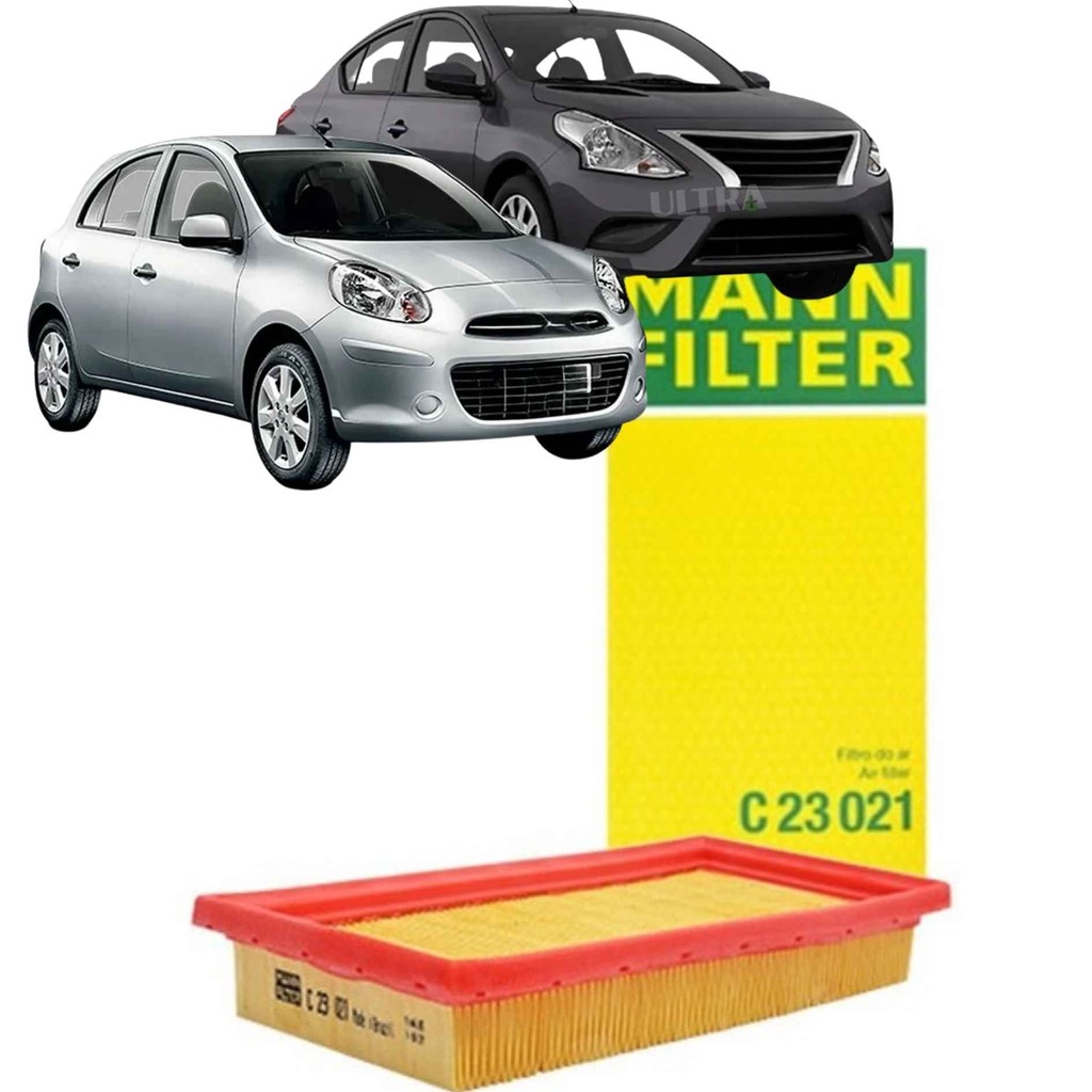 Filtro Ar Motor para Nissan Versa / March - 1.6 16V (Mann C23021) em Oferta na Shopee