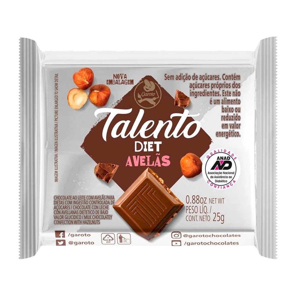 Chocolate Talento 25g - Comprar com Melhor Preço em Lanches