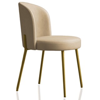 Cadeira para Sala de Jantar Decorativa Ayla Base Dourada Corvin em Oferta na Shopee