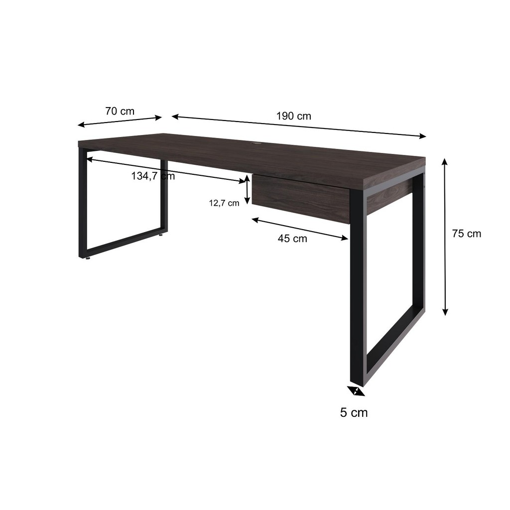Mesa Presidente C/01 Gav. 190x70x75cm Yon · foto 2