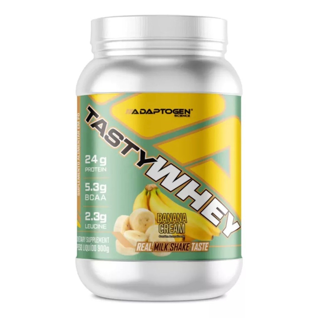 Tasty Whey 3W (900g) Banana Cream Adaptogen - Health
