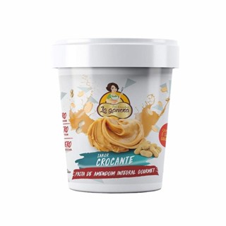 Pasta de Amendoim La Ganexa Crocante Zero Lactose Zero Glúten Zero Açúcar 100% Natural Dieta 450g em Oferta na Shopee