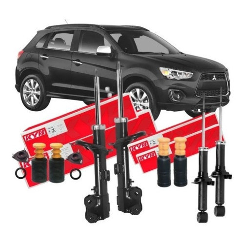 Par Amortecedor Dianteiro + Par Amortecedor Traseiro Kayaba + Kits Asx 2011 a 2018 - Spare Parts and Accessories for Vehicles