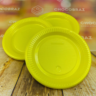 50~250 PRATO 15cm ANIVERSARIO AMARELO BELLO FESTA em Oferta na Shopee