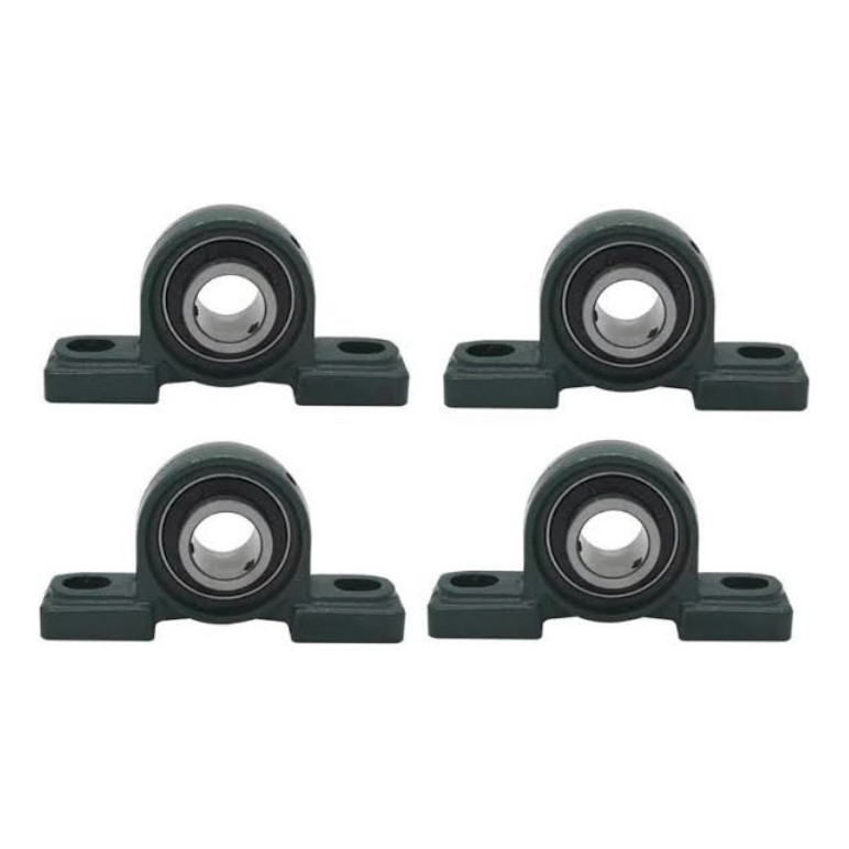Kit 4 Pecas Rolamento + Mancal - Ucp 205-16 (1 Pol  Eixo )