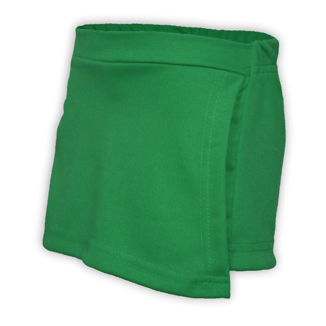 Kit 2 Short Saia Infantil Helanca Verde Bandeira