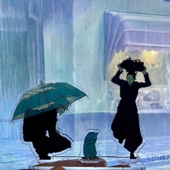 JJK Série De Chuva Acrílico Suporte Gojo Satoru Figura Geto Suguru Exibição Anime Bens Coleção Ornamento Bonito Decoraçã