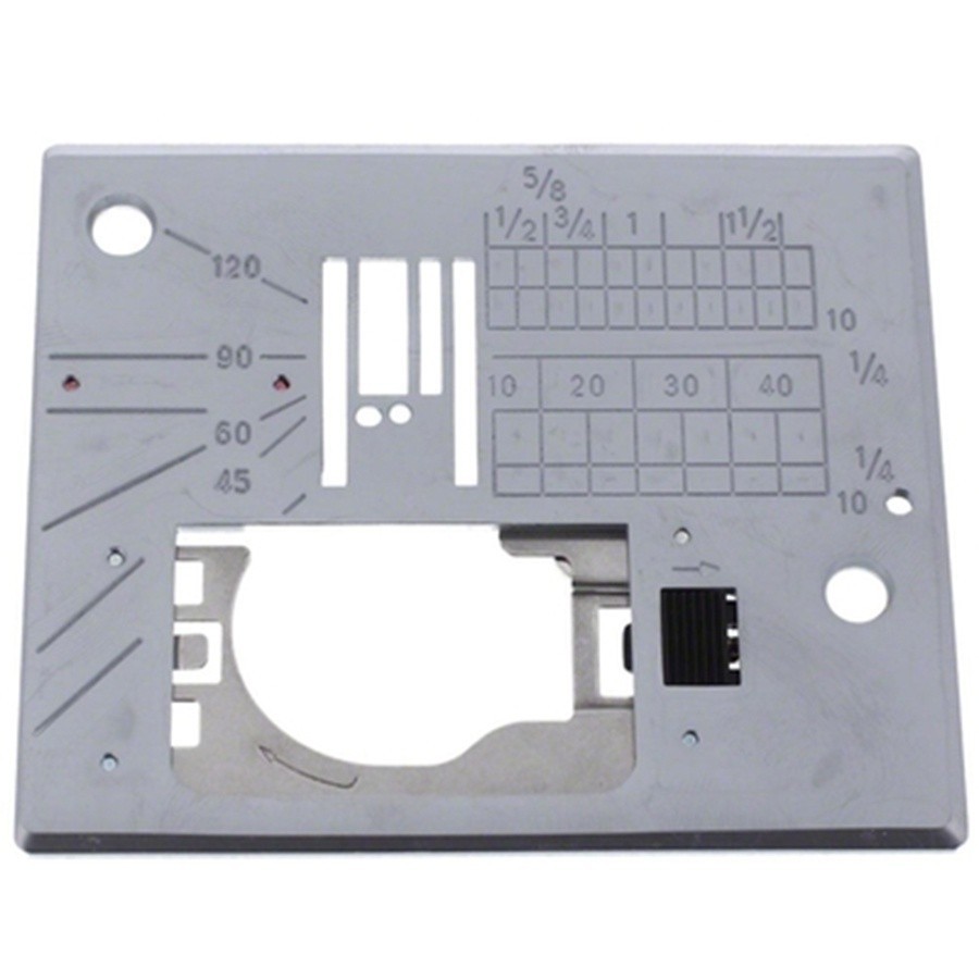 Chapa Agulha Ponto Reto Janome MC6600P ELNA 7300 720 Excelle Textil