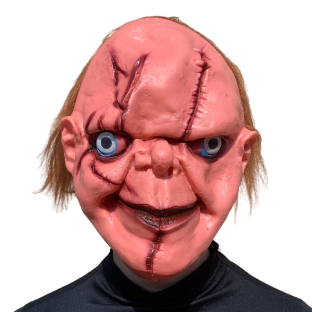 Máscara Boneco Assassino Chucky Halloween Carnaval Fantasia Teatro Terror Assustador Dia das Bruxas Zumbi Cosplay Horror