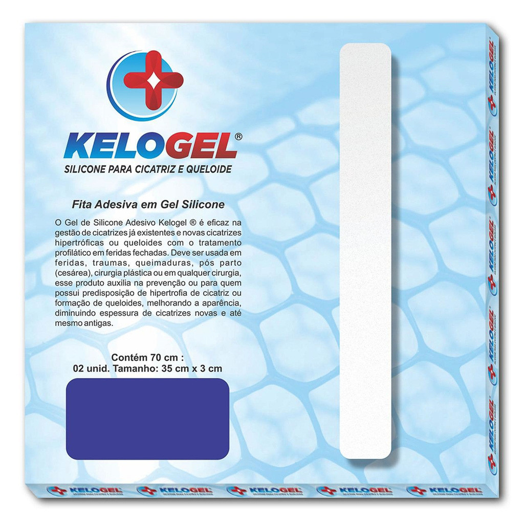 Fita de Silicone Para Cicatrizes e Queloide 70x3cm - Kelogel em Oferta na Shopee