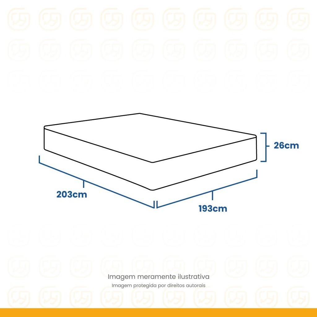 Detalhes do Colchão de Molas Ensacadas Super King - Anjos - Classic - 193x203x20cm