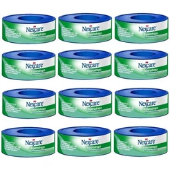Kit 12 Esparadrapo Impermeavel Branco Nexcare 12MM X 3M