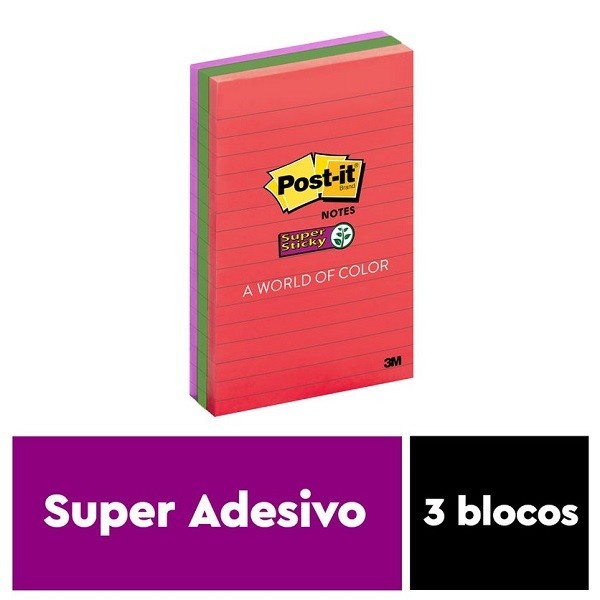 POST-IT Diversao 101MM X 152MM 3 Blocos de 90 Folhas 3M em Oferta na Shopee