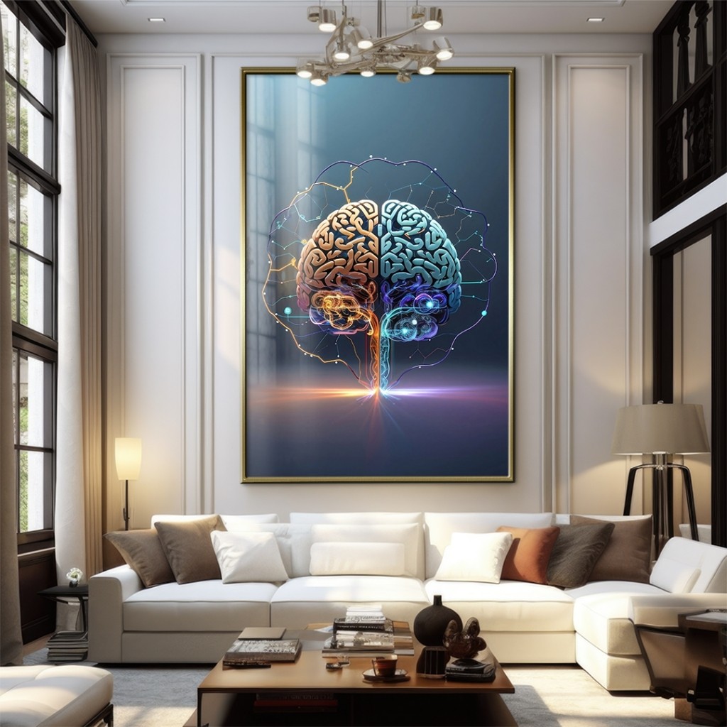 Quadro Decorativo GRANDE Alta Resolução Para Sala Quarto Escritório Quadro Psicologia em Oferta na Shopee