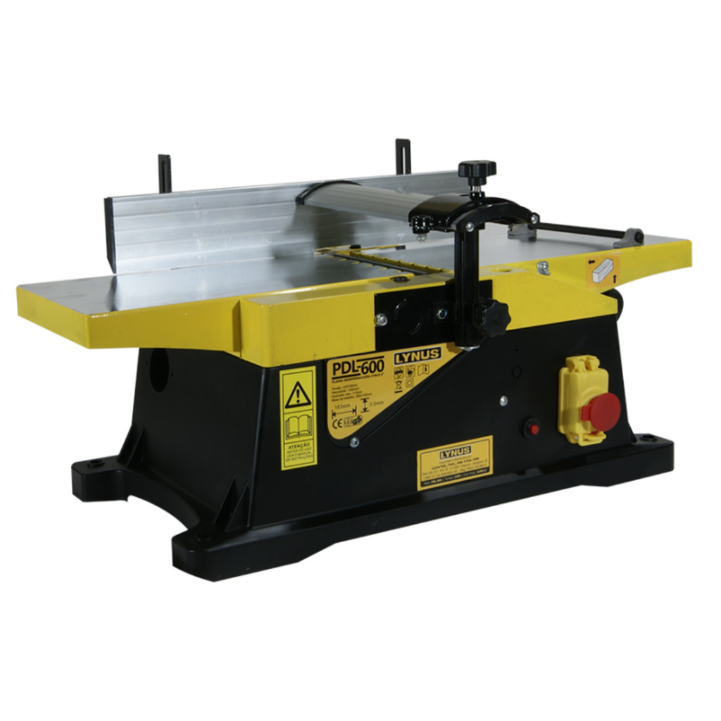 Plaina Desempenadeira De Bancada 6 Pol PDL-600 1800W 220V Ideal Para Acabamento De Madeiras - Lynus