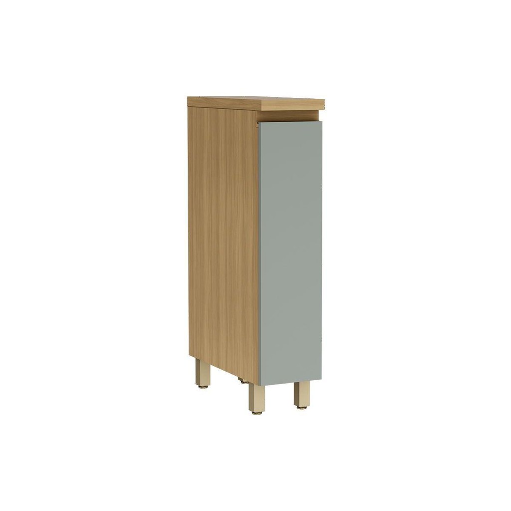 Balcão de Cozinha Modulado Rainha Porta Tempero 1 Porta c/Tampo 20cm Nature/Verde - Nesher - Home & Living