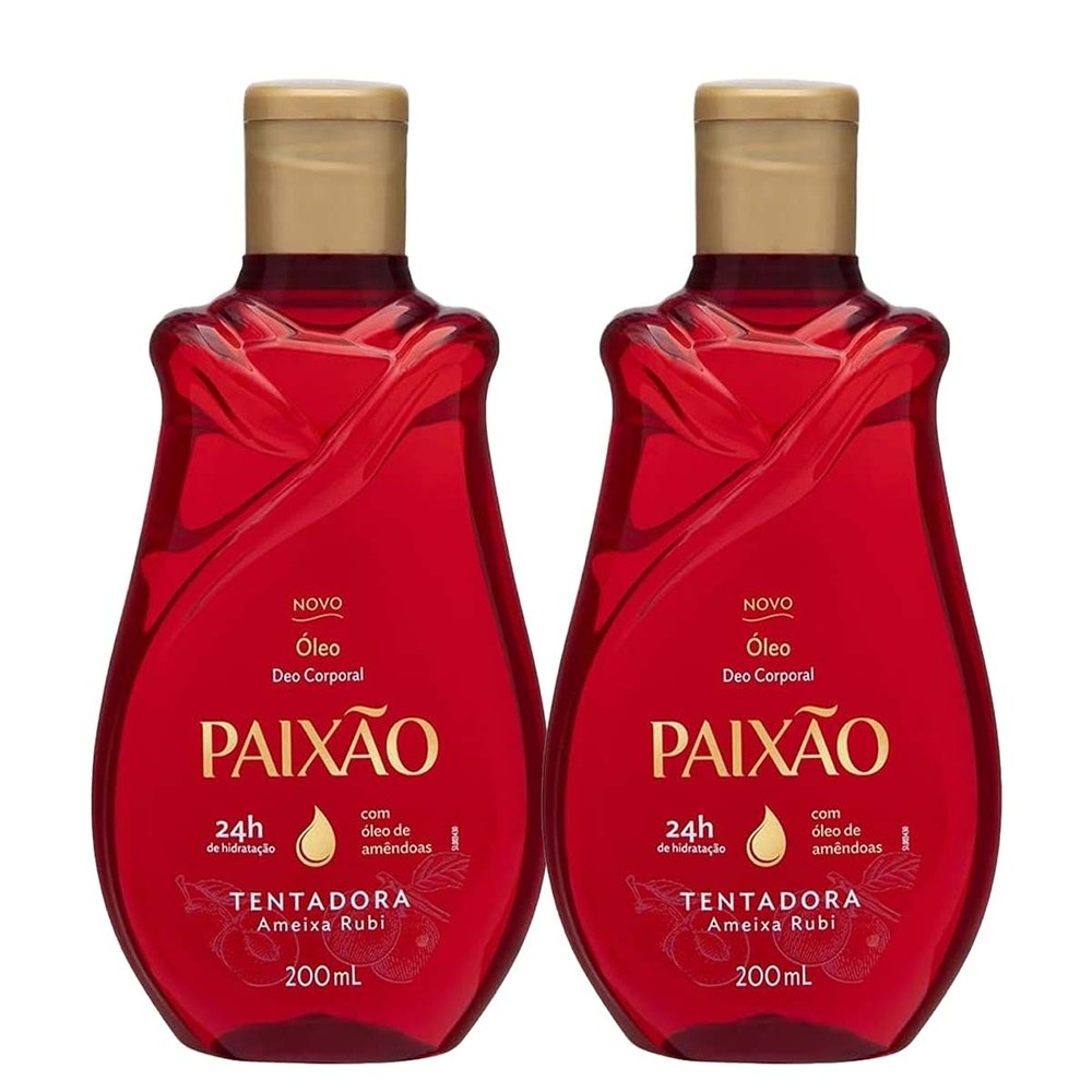 Kit 2 Und Óleo Corporal Tentadora Ameixa/Rubi Paixão 200ml em Oferta na Shopee