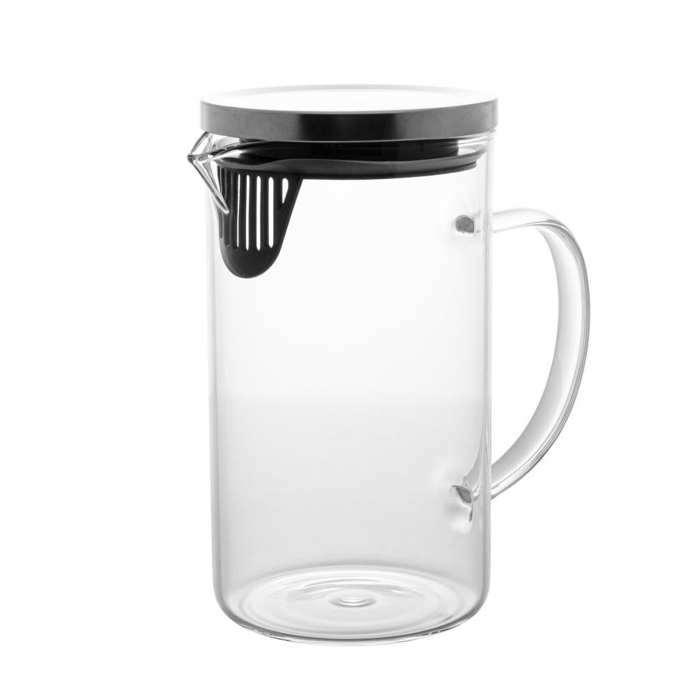 Jarra com Tampa Wolff de Vidro Borossilicato 1L - Home & Living