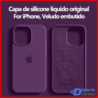 Capa De Silicone Líquido Real Original Para Apple iPhone 11 13 12 14 15 16 Pro Max em Oferta na Shopee