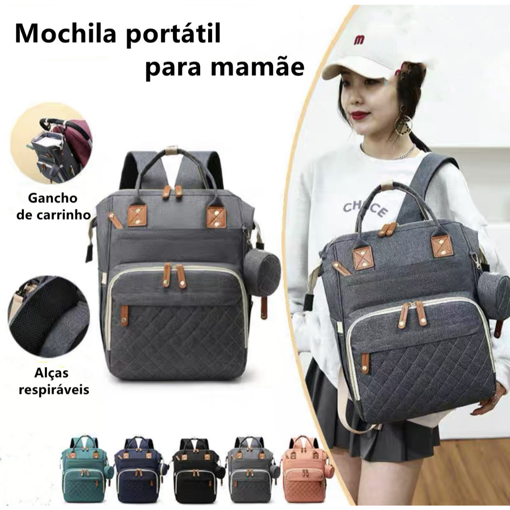 Bolsa Portátil Para Mamãe Mochila Leve Multifuncional Grande Capacidade Maternidade Para Mamãe em Oferta na Shopee