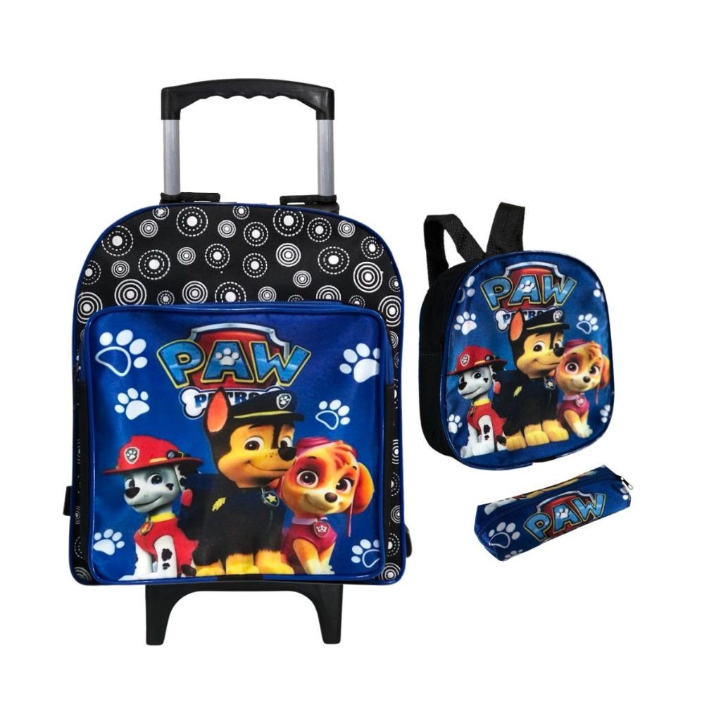 Kit Mochila Infantil Escolar Creche + Lancheira e Estojo de Personagens Menino Menina em Oferta na Shopee