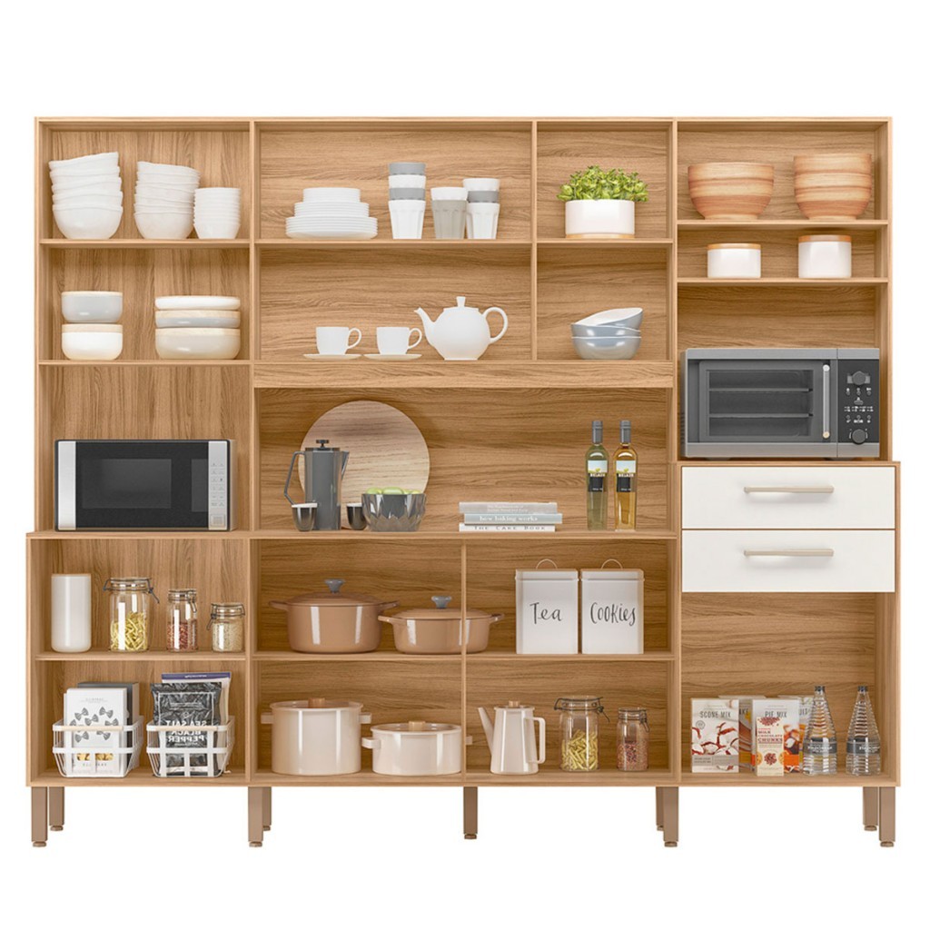 Detalhes do Cozinha Compacta Hortelã 8 Portas 2 Gavetas