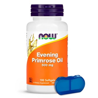 Óleo de Prímula 500mg Now Foods 100 Soft + Porta Cápsulas em Oferta na Shopee