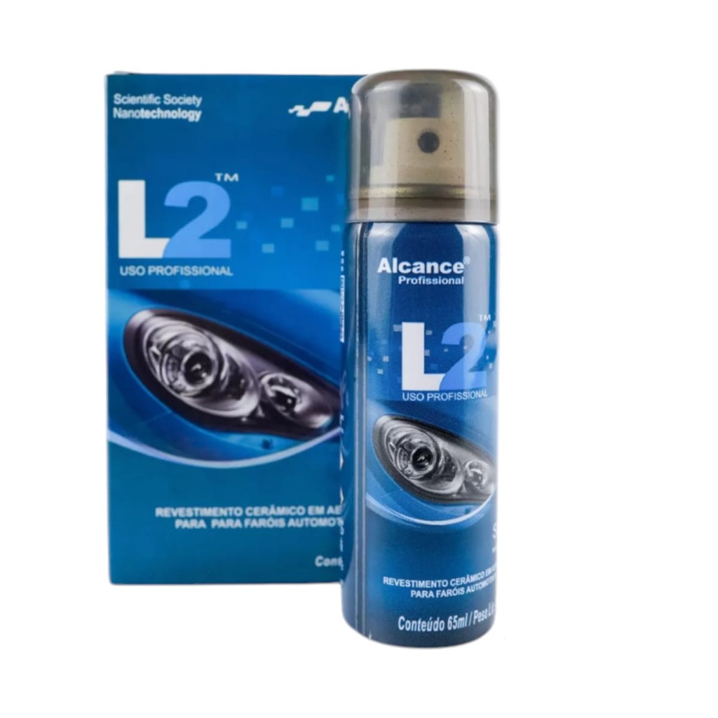 Alcance Profissional L2 Revestimento Aerossol Faróis 65ml em Oferta na Shopee
