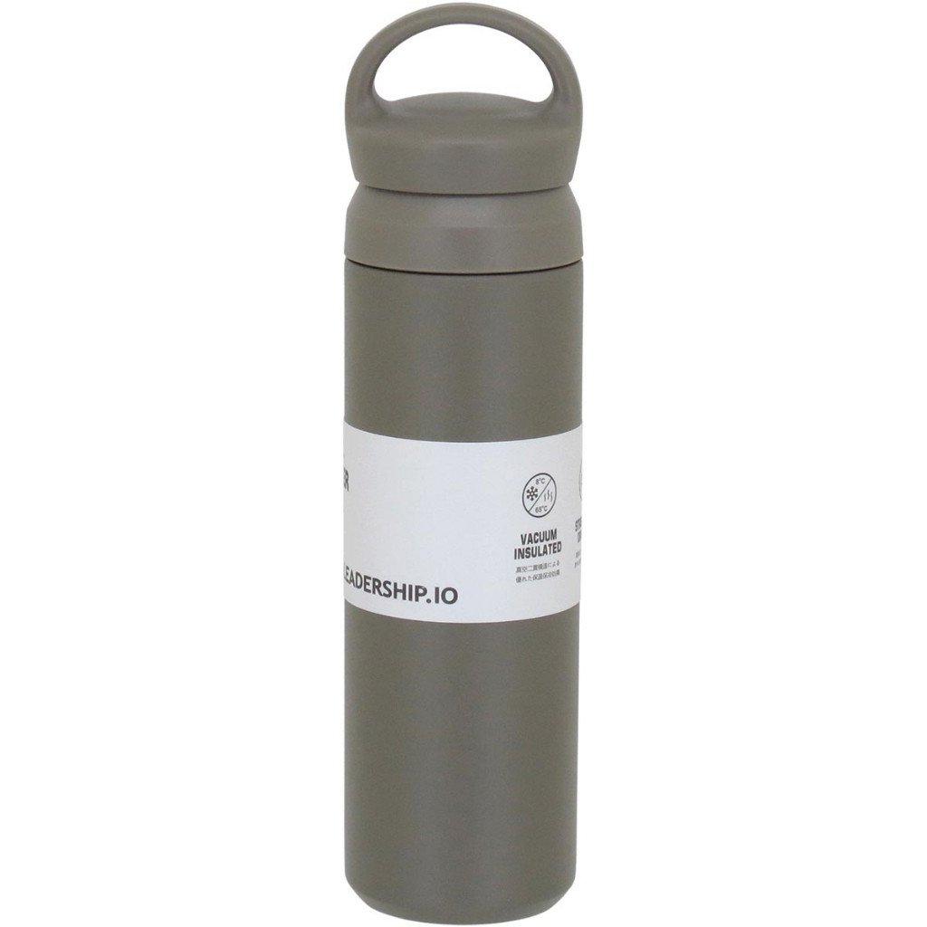 GARRAFA TÉRMICA SQUEEZE ACADEMIA FITNESS KETTLEBELL PAREDE DUPLA INOX 480ml 26x7x7cm VERDE