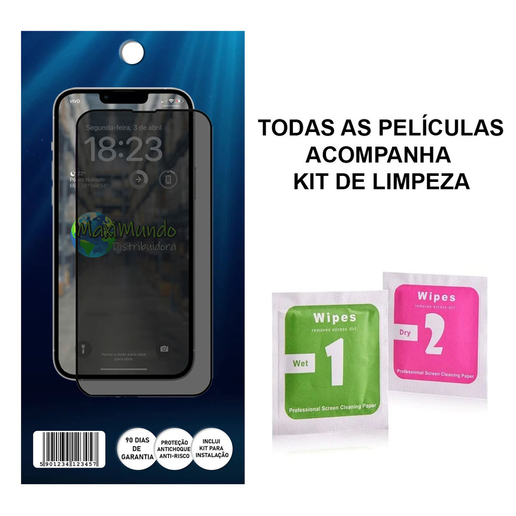 Kit 3 Películas Cerâmica Para Moto Edge 50 Fusion 5g