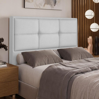 Cabeceira Estofada Casal 140cm Corino Monte Carlo Dobuê em Oferta na Shopee