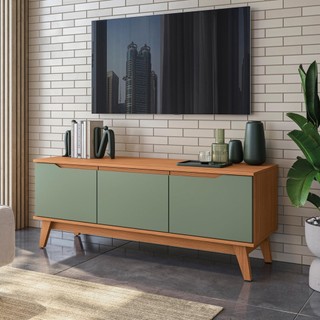 Rack Kappesberg 3 Portas Canela/Verde 136cm em Oferta na Shopee