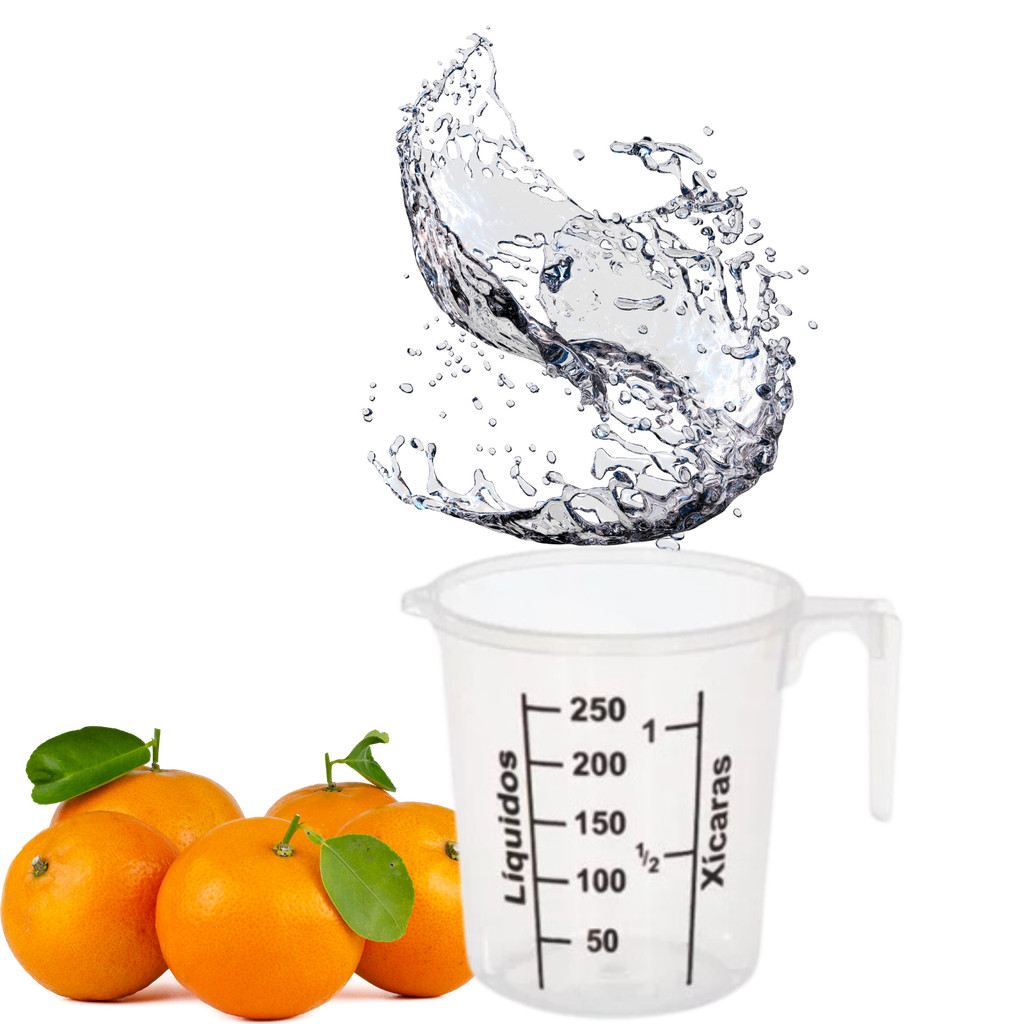 2 Jarras Graduada Plástica Medidora Liquido Receita Transparte 250 ML em Oferta na Shopee