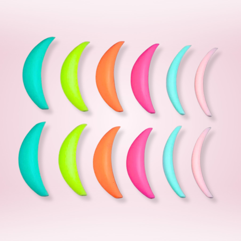 Molde Borda Infinita 6 Pares Lash Lifting / Bob Formato Lua / Pad Lift Cílios em Oferta na Shopee