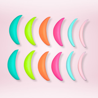 Molde Borda Infinita 6 Pares Lash Lifting / Bob Formato Lua / Pad Lift Cílios em Oferta na Shopee