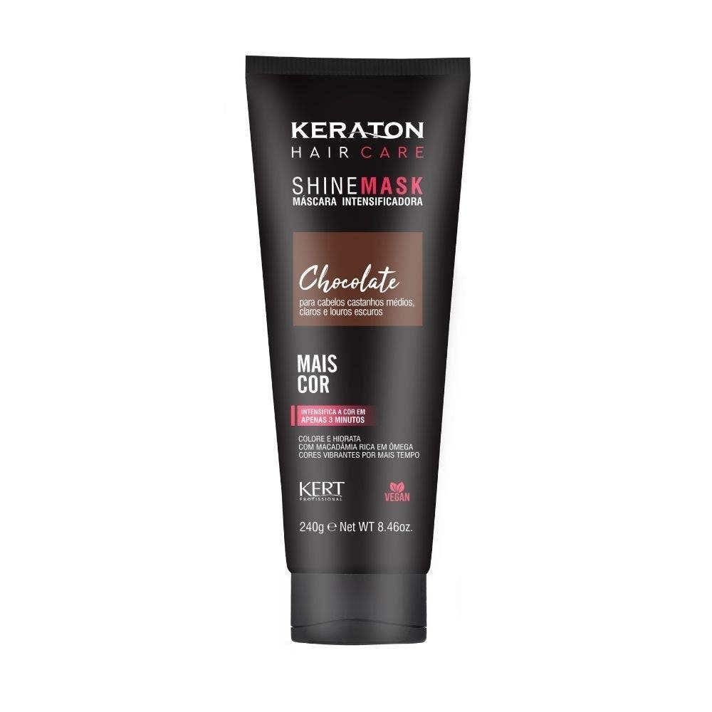 Máscara Tratamento Capilar Keraton Matizadora Shine Mask Preto Azulado 250g em Oferta na Shopee