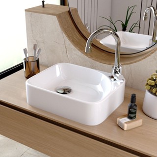 Cuba de Apoio Retangular Para Banheiro Lavabo Cross C01 RO36W Branco - Lyam em Oferta na Shopee