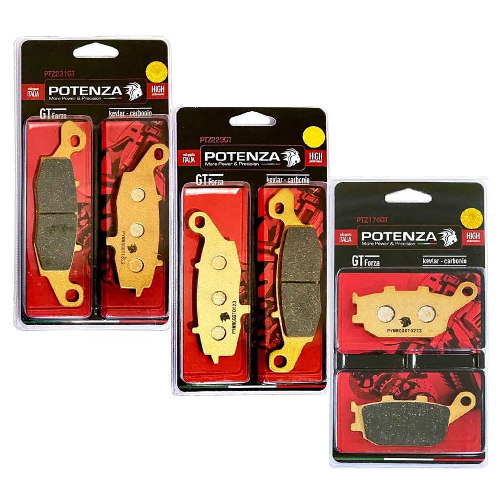 Kit Pastilhas de Freio P/ Suzuki Dl 1000 V-strom 2002-2013 / Dl 650 V-Strom 2004-2020 Potenza Gt Forza (Metálica) em Oferta na Shopee