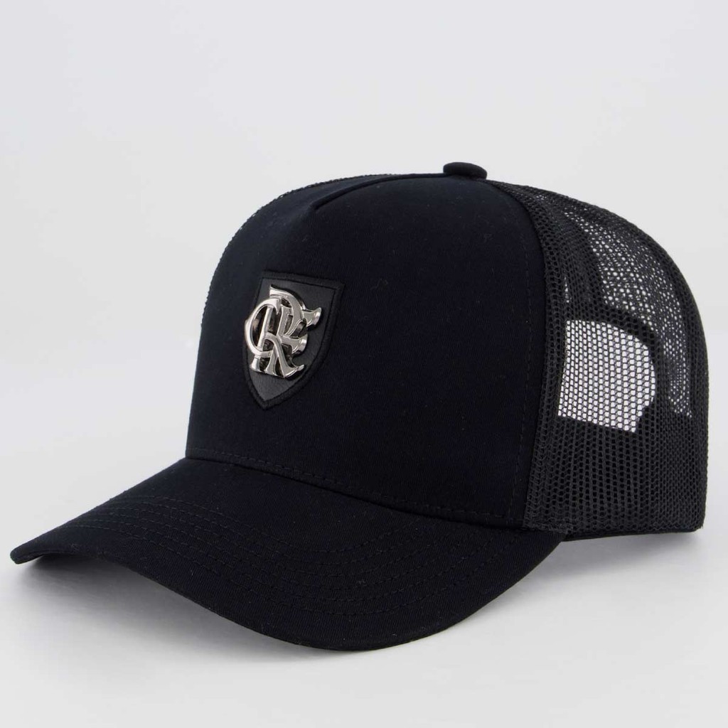 Boné Flamengo Trucker Americano Preto em Oferta na Shopee