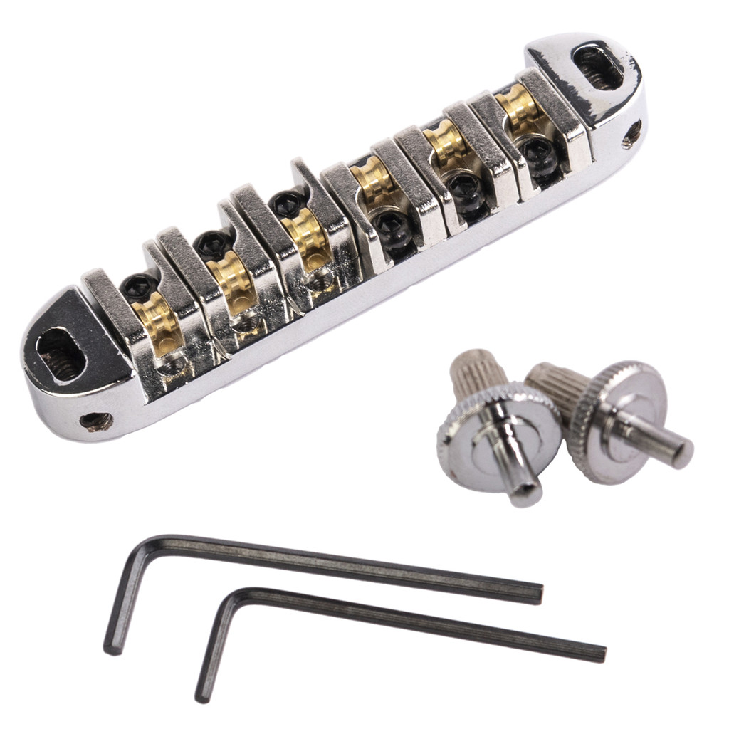 Ponte Cavalete Tune-o-matic Roler Cromada Guitarra LP Elepha