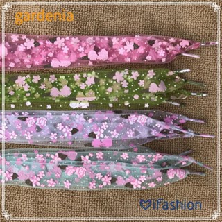 GARDENIA 1 Par De Cadarços De Fio De Neve , Impressão Ultrafinos De Fita De Seda De Cetim em Oferta na Shopee