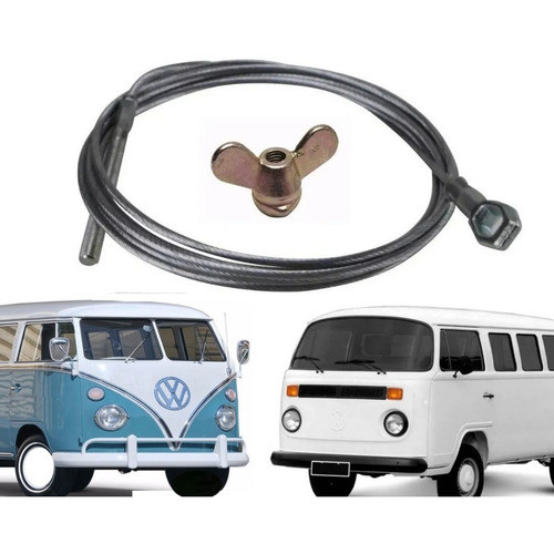 Cabo Embreagem  + Porca Regulagem Kombi 1500 1600 Ate 1996