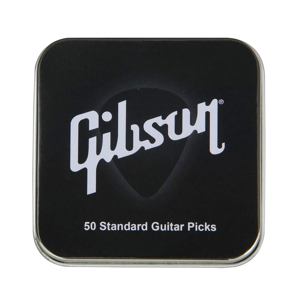 Kit Palhetas Celuloide Gibson Pesada Aprgg50 74h Pack 50 Lata